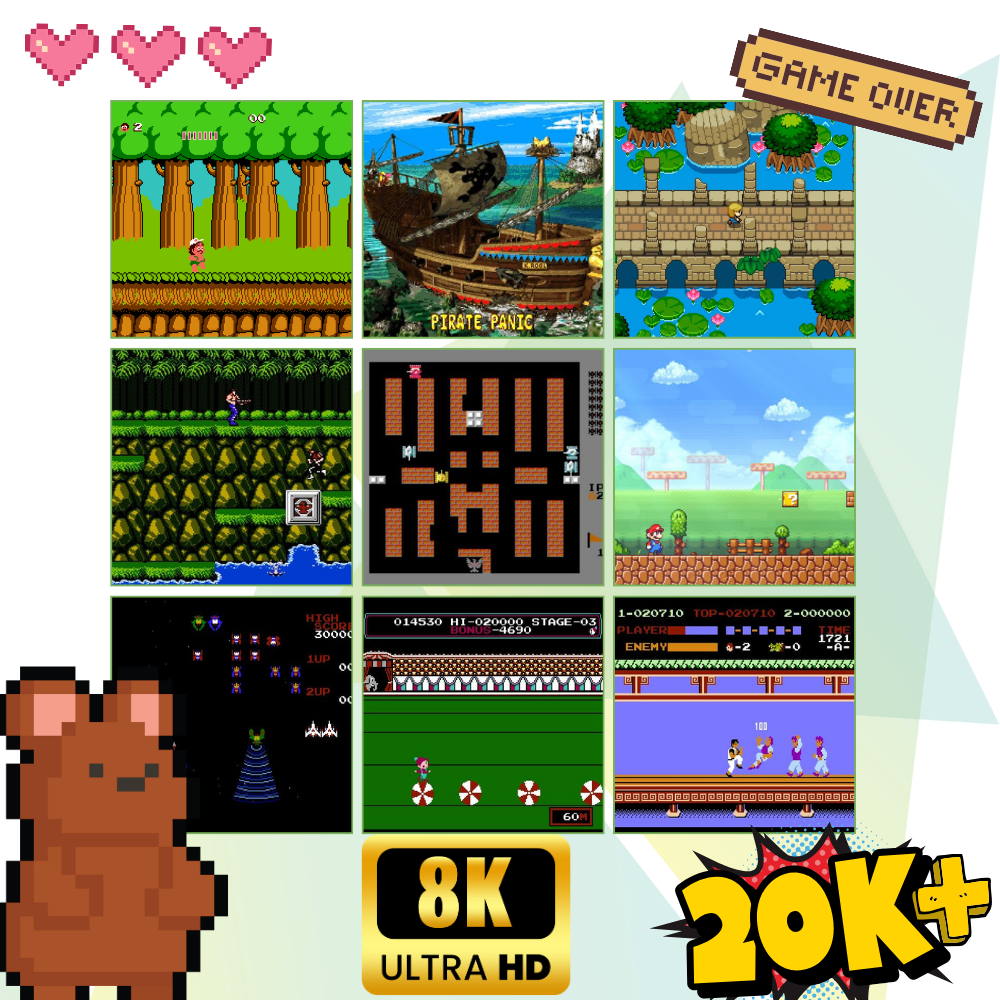 20 000+ Console de jeux rétro - Ozerty