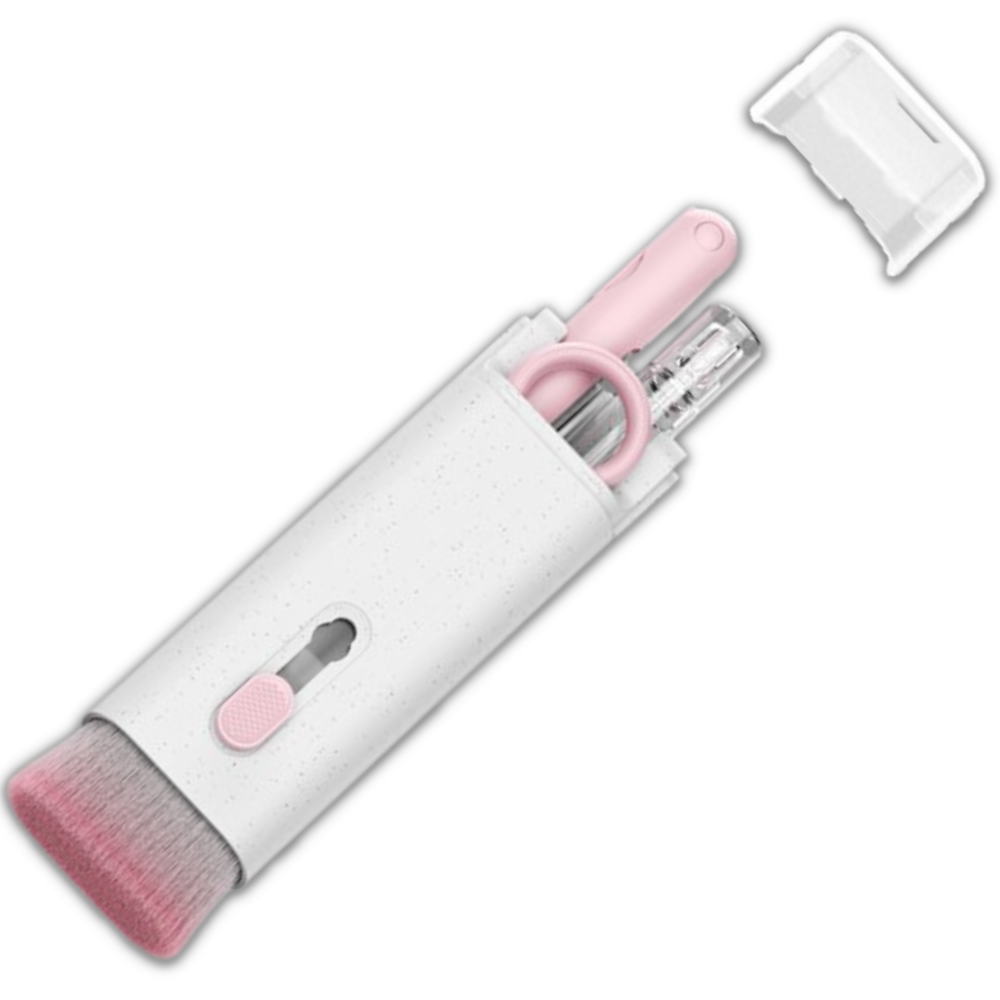 Kit de nettoyage de clavier 7-en-1 -Rose/ - Ozerty