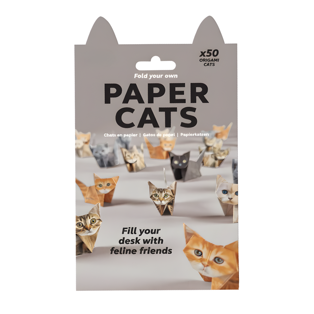Papier origami 3D d'animaux -Chat - Ozerty