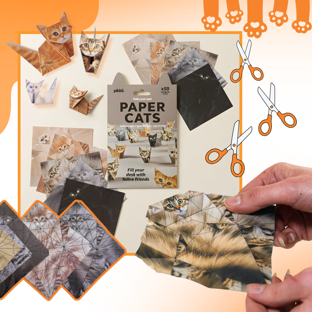 Papier origami 3D d'animaux - Ozerty