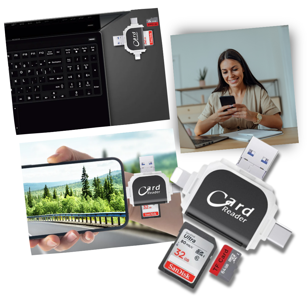 Adaptateur universel de carte SD
- Ozerty