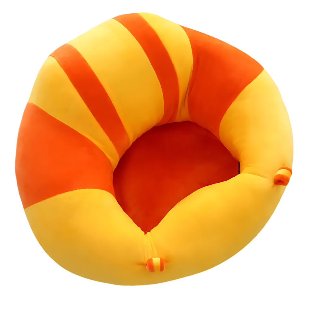 Coussin hygiénique réglable pour bébé
-Rayures jaunes et orange - Ozerty