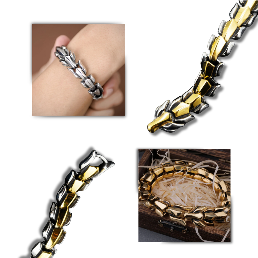Bracelet réglable en forme de dragon de Midgard
- Ozerty