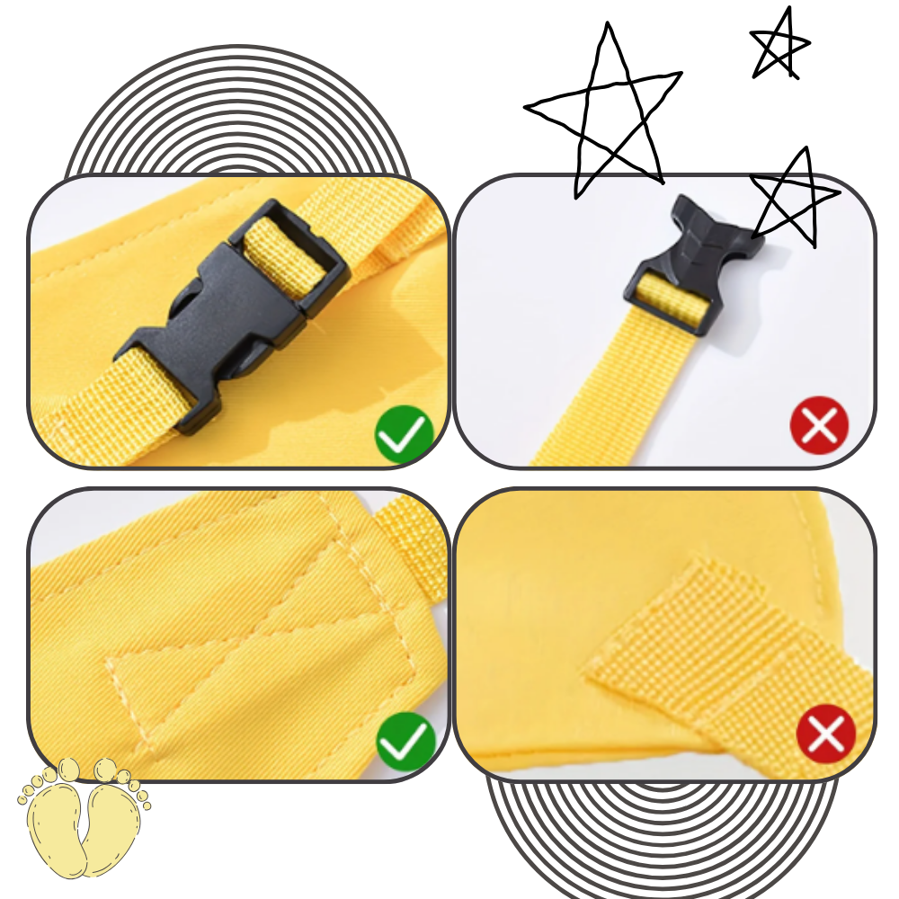 Harnais réglable pour chaise haute
- Ozerty