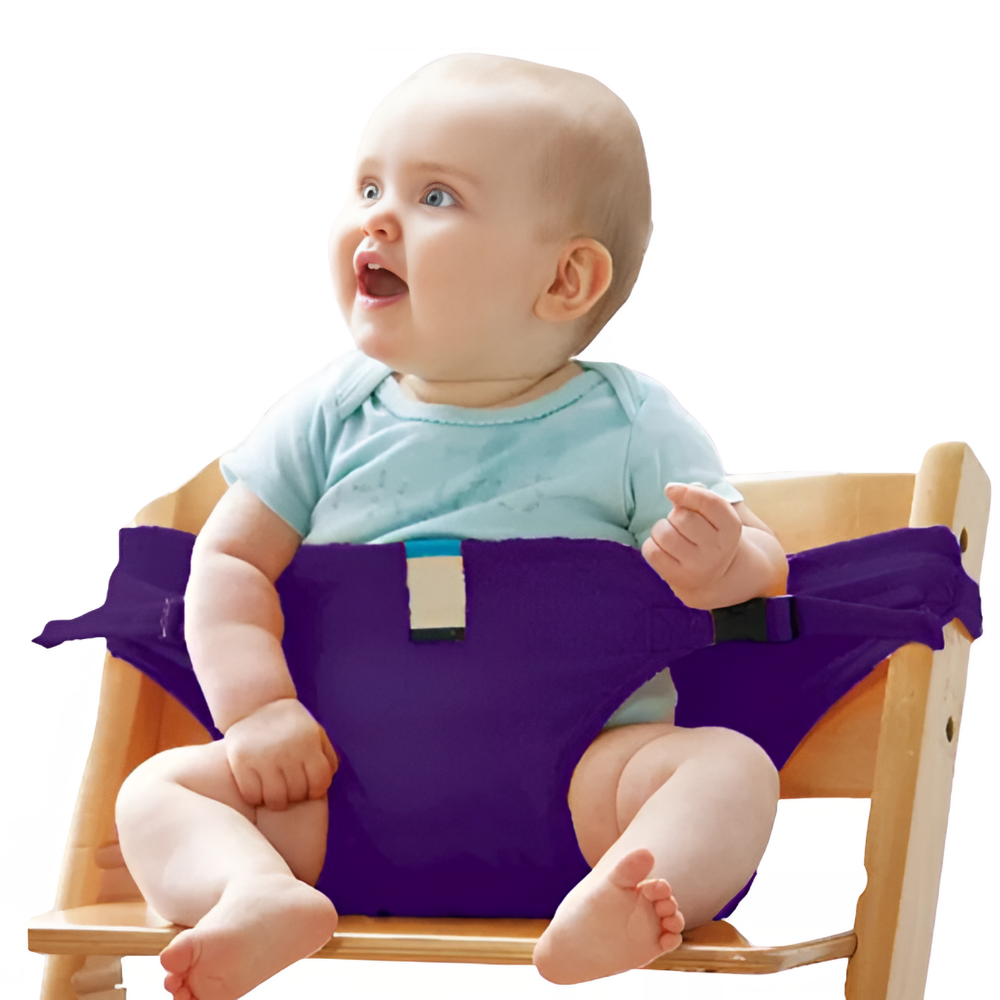 Harnais réglable pour chaise haute
-Violet - Ozerty