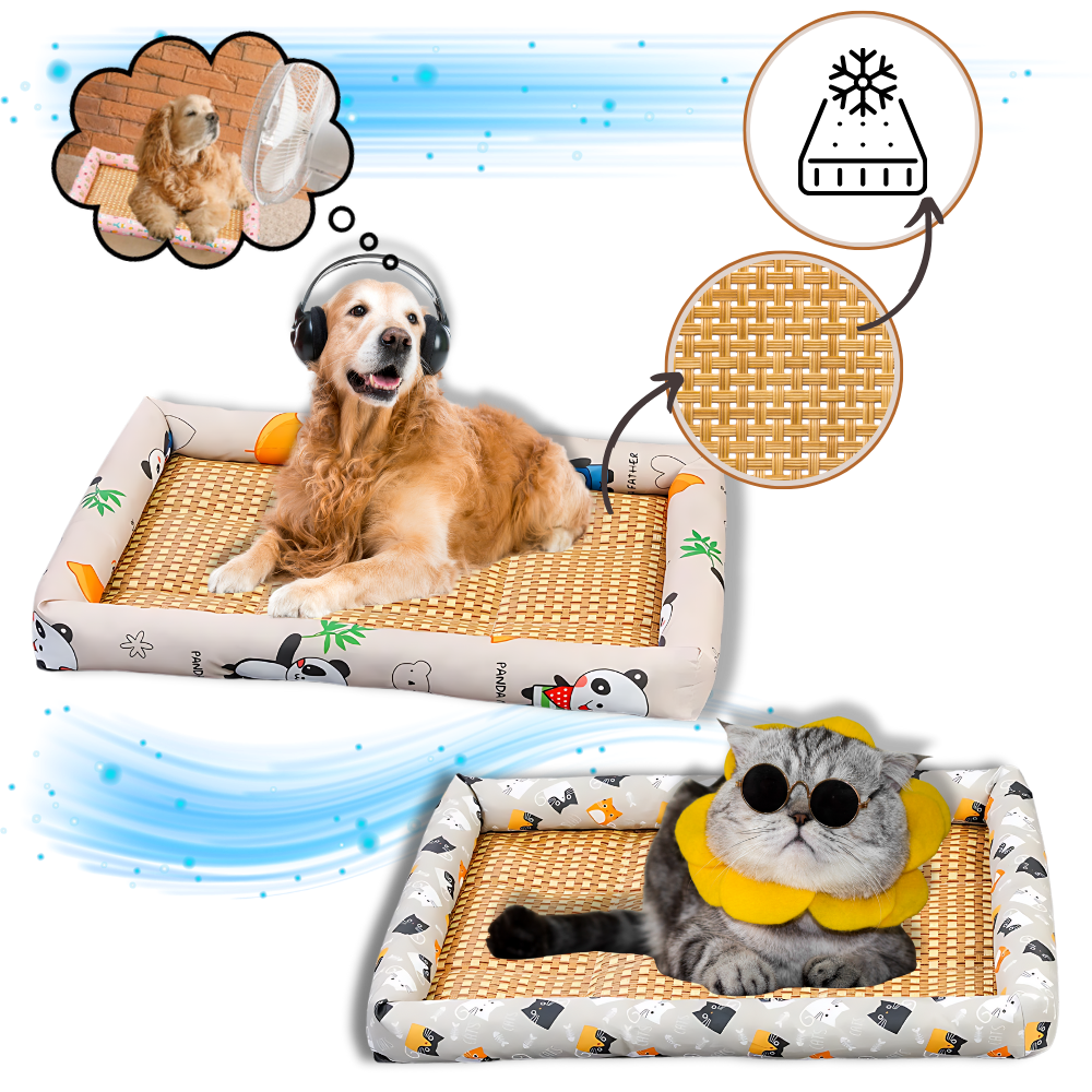 Tapis anti-dérapant et rafraîchissant pour animaux de compagnie
- Ozerty