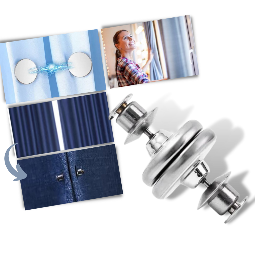 Clips magnétiques anti-fuite de lumière pour rideaux
- Ozerty