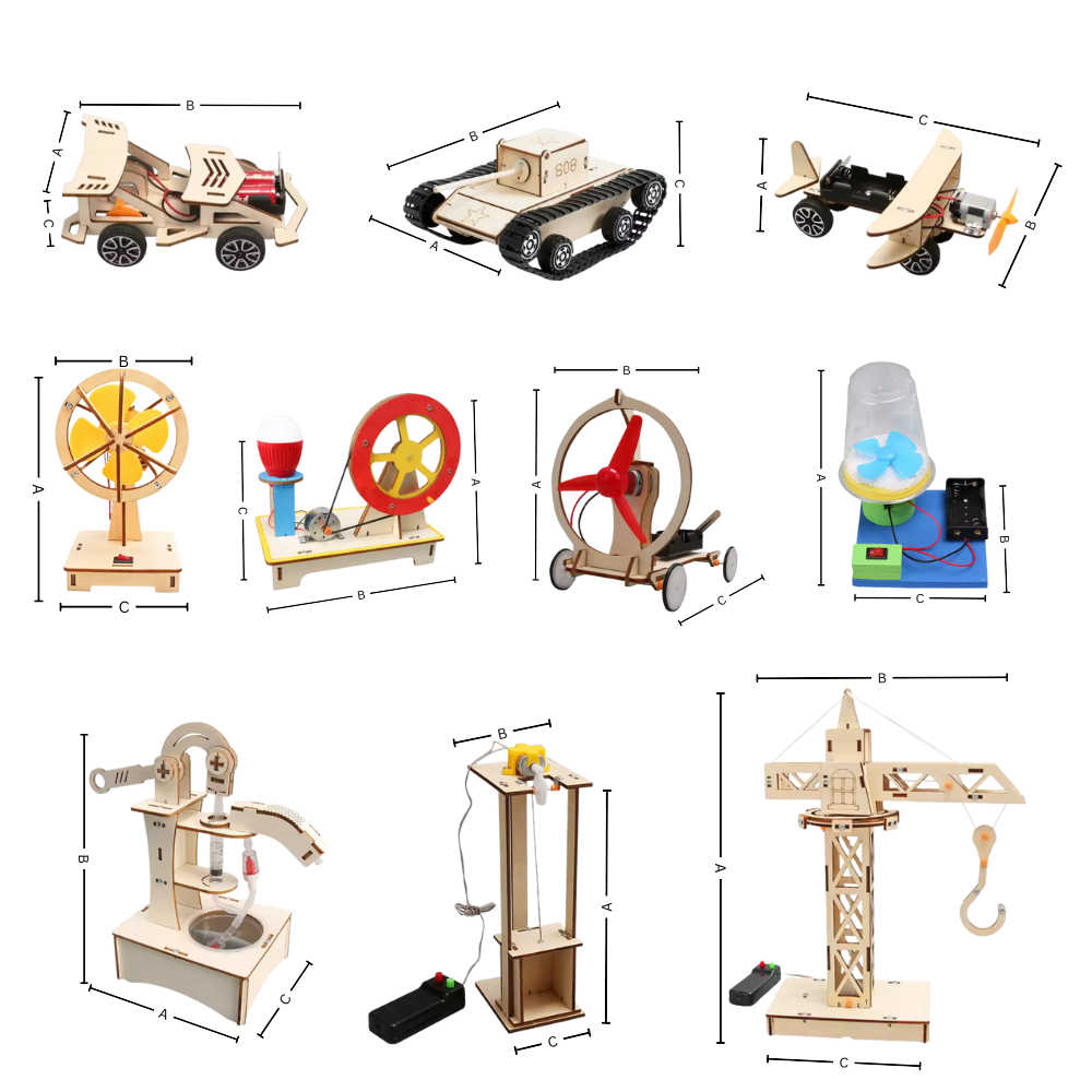 Jouet d'apprentissage construction en bois à assembler - Ozerty