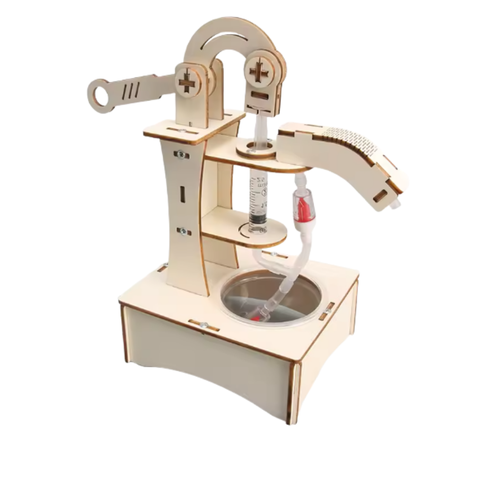 Jouet d'apprentissage construction en bois à assembler -Système hydraulique - Ozerty