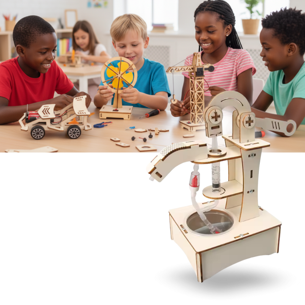 Jouet d'apprentissage construction en bois à assembler - Ozerty