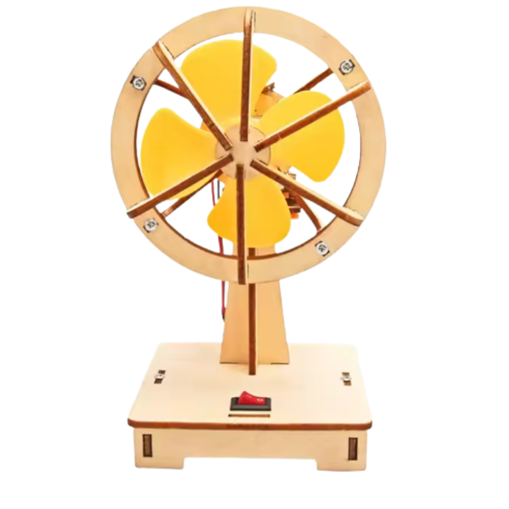 Jouet d'apprentissage construction en bois à assembler -Moulin à vent - Ozerty
