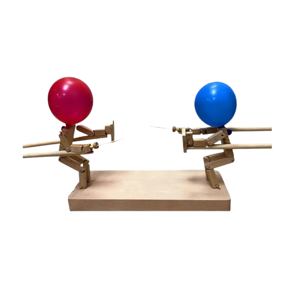 Jeu d'escrime avec ballons en bambou
- Ozerty