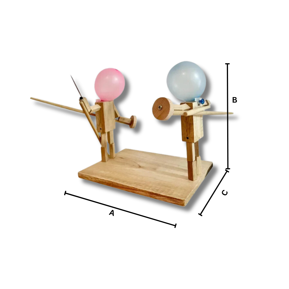 Jeu d'escrime avec ballons en bambou
- Ozerty