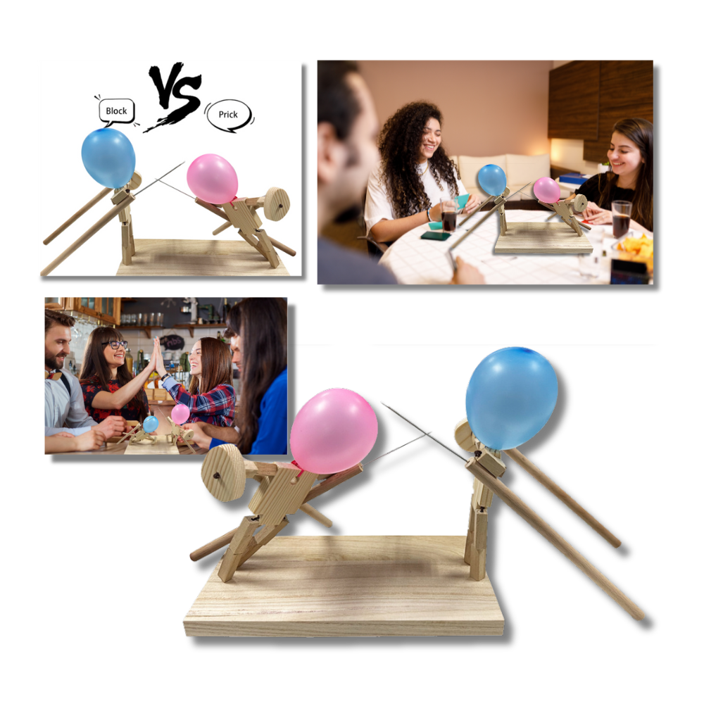 Jeu d'escrime avec ballons en bambou
- Ozerty