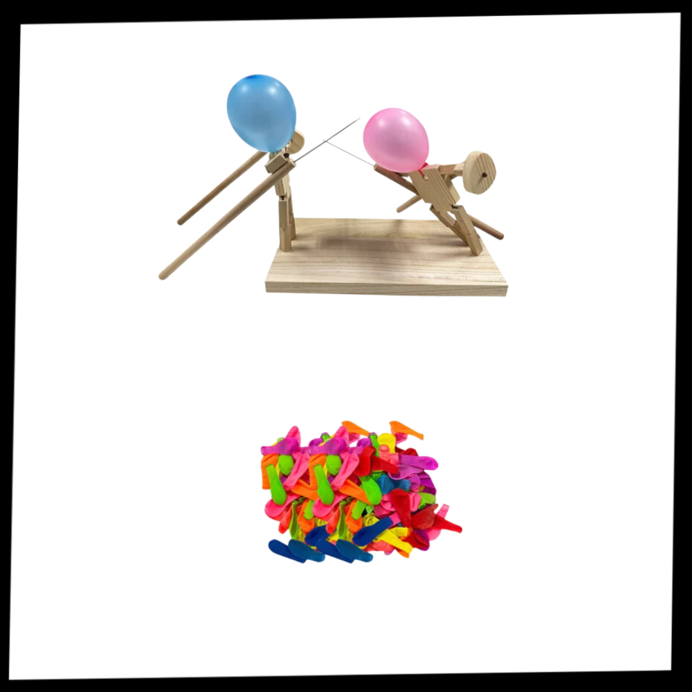Jeu d'escrime avec ballons en bambou
- Ozerty