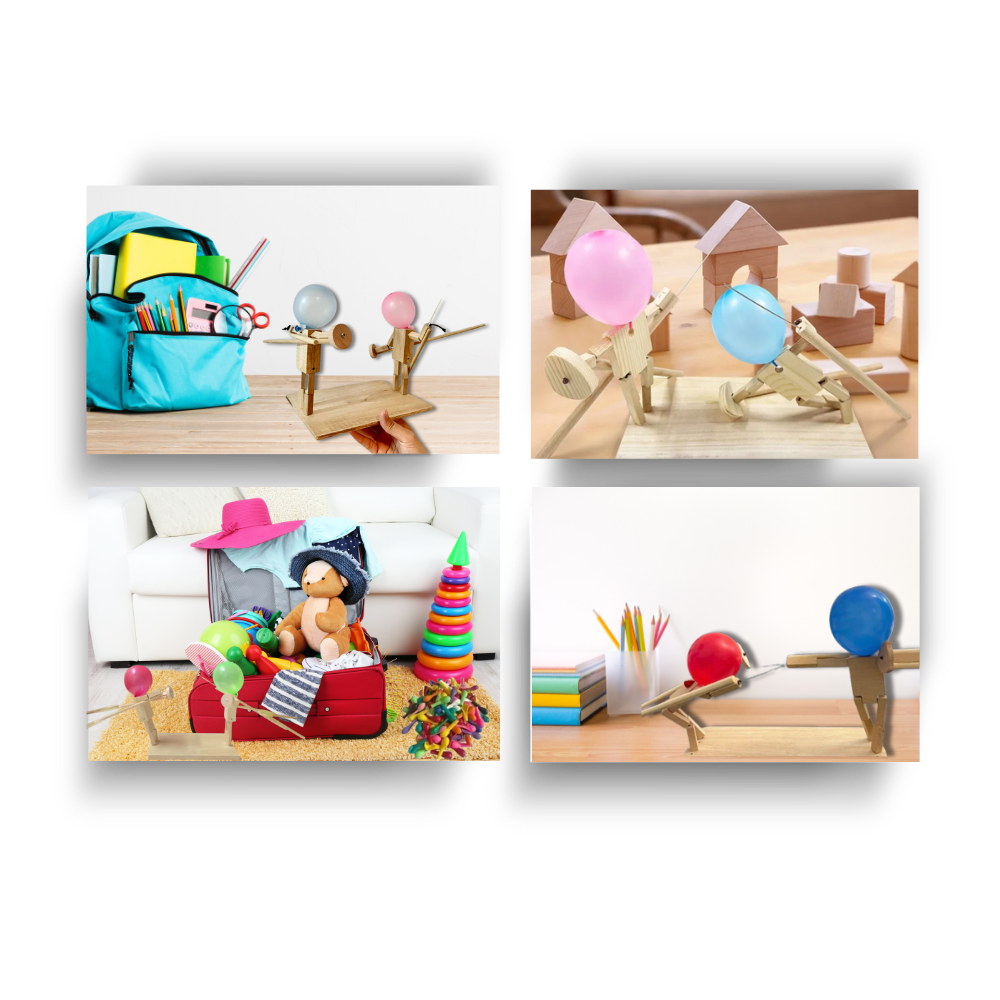 Jeu d'escrime avec ballons en bambou
- Ozerty
