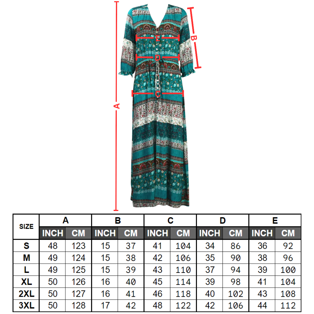 Robe longue à col en V de style bohème
- Ozerty