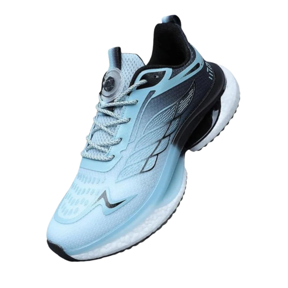 Chaussures de course rembourrées et respirantes -Bleu - Ozerty