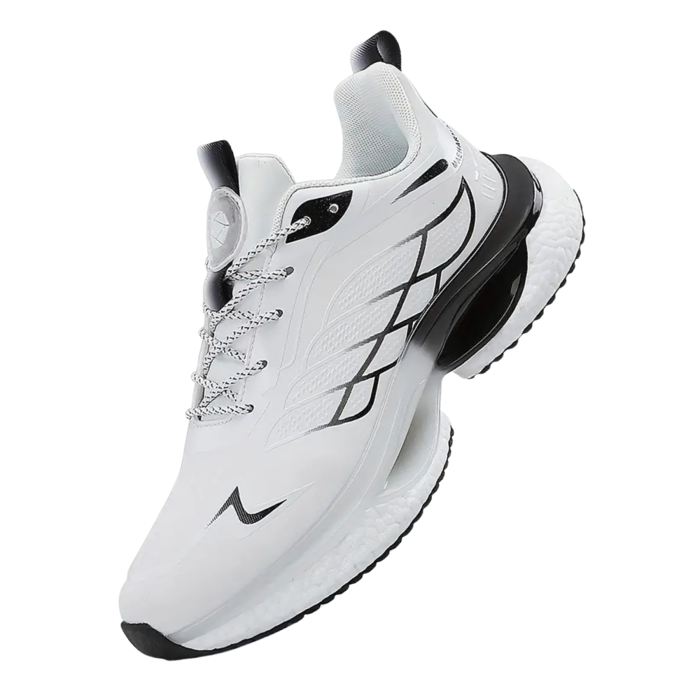 Chaussures de course rembourrées et respirantes -Blanc - Ozerty