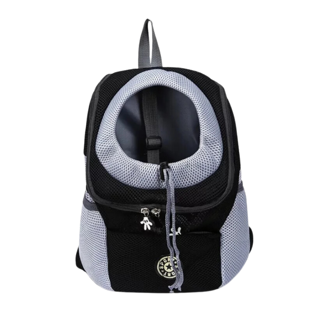 Sac à dos respirant de transport pour chien -Noir/SNoir/MNoir/L - Ozerty