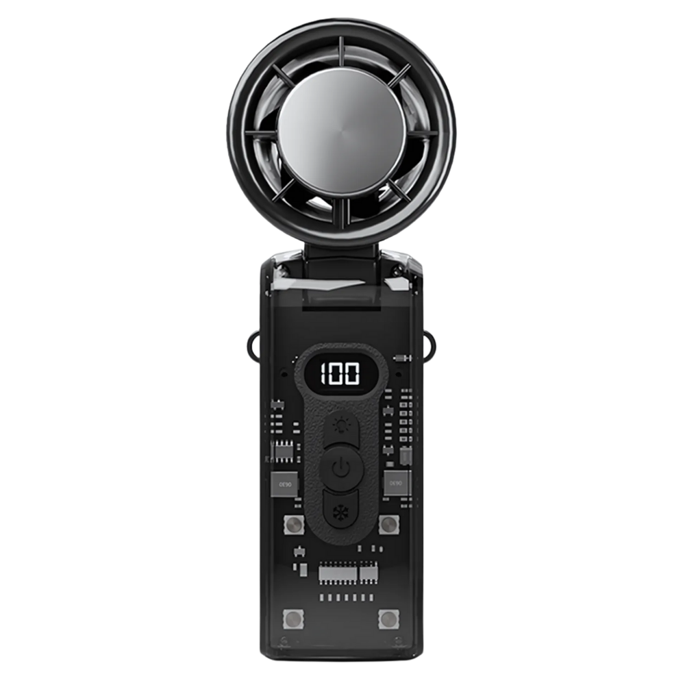 Mini ventilateur Turbo portatif -Noir - Ozerty