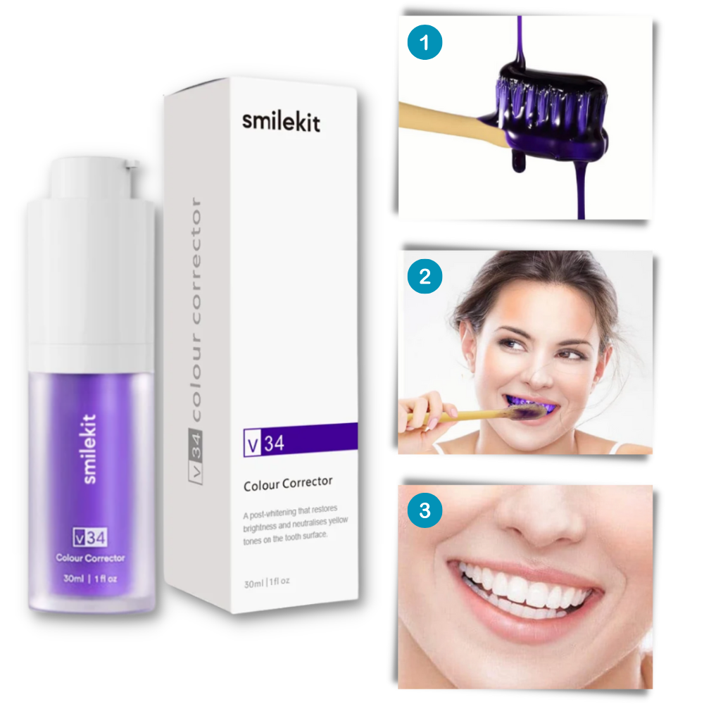 Dentifrice violet éclaircissant
- Ozerty