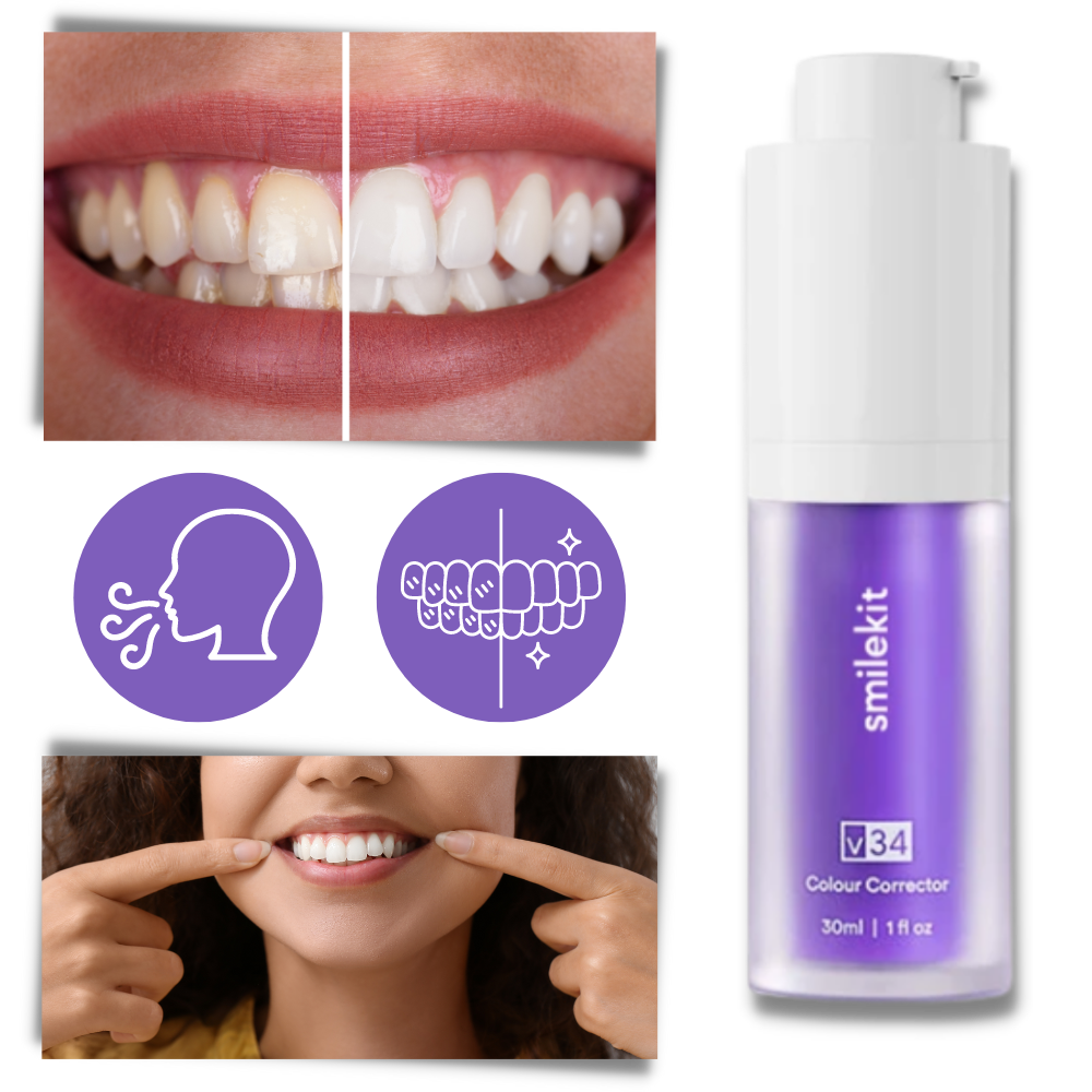 Dentifrice violet éclaircissant
- Ozerty