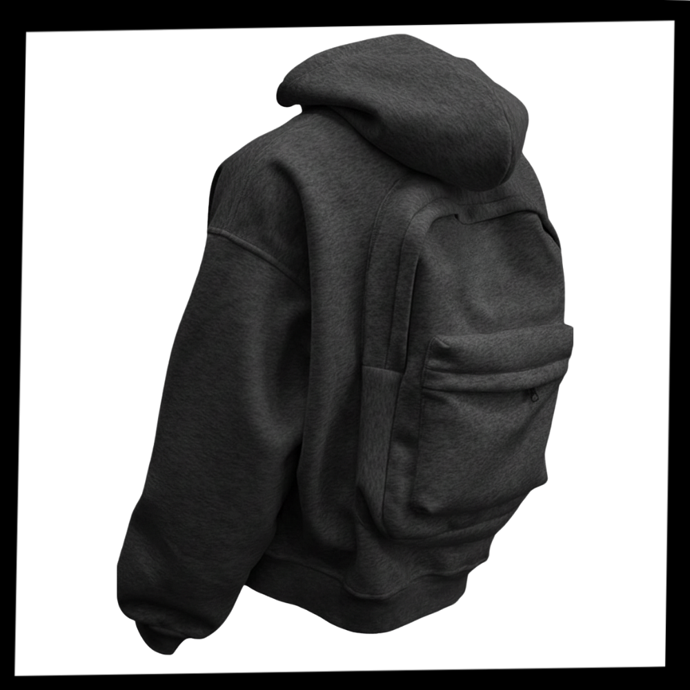 Sweat à capuche avec sac à dos intégré - Ozerty