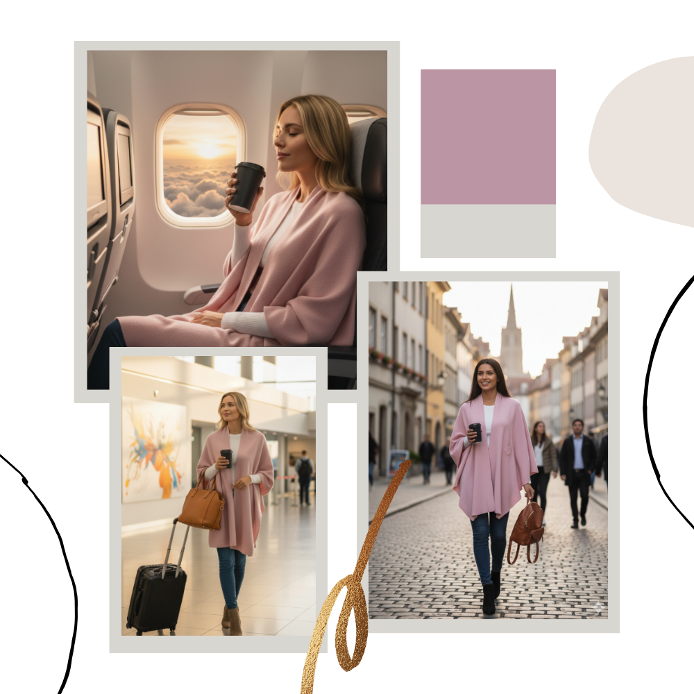 Veste poncho tricoté chic pour femme - Ozerty