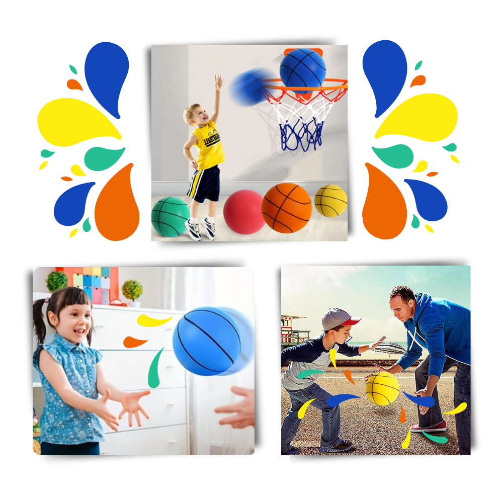 Ballon de basket silencieux, amusant et coloré
- Ozerty