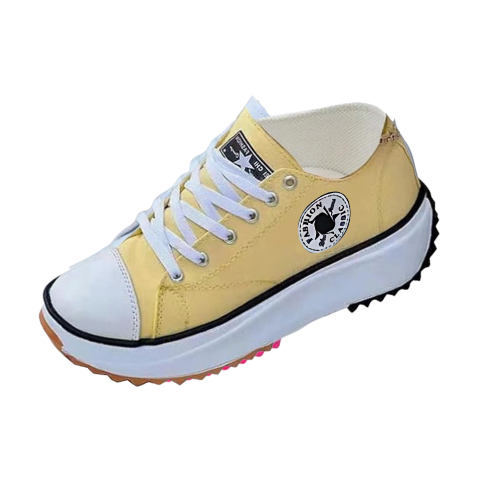 Sneakers anti-dérapantes en toile confortablement surélevées
-Jaune/EU35/US5/UK2Jaune/EU36/US6/UK3Jaune/EU37/US6.5/UK4Jaune/EU38/US7.5/UK5Jaune/EU39/US8.5/UK6Jaune/EU40/US9/UK7Jaune/EU41/US9.5/UK8Jaune/EU42/US10/UK9 - Ozerty