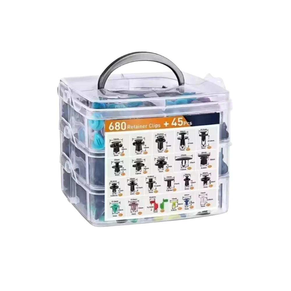 Kit complet de rivets pour voiture -600 pièces avec outils - Ozerty