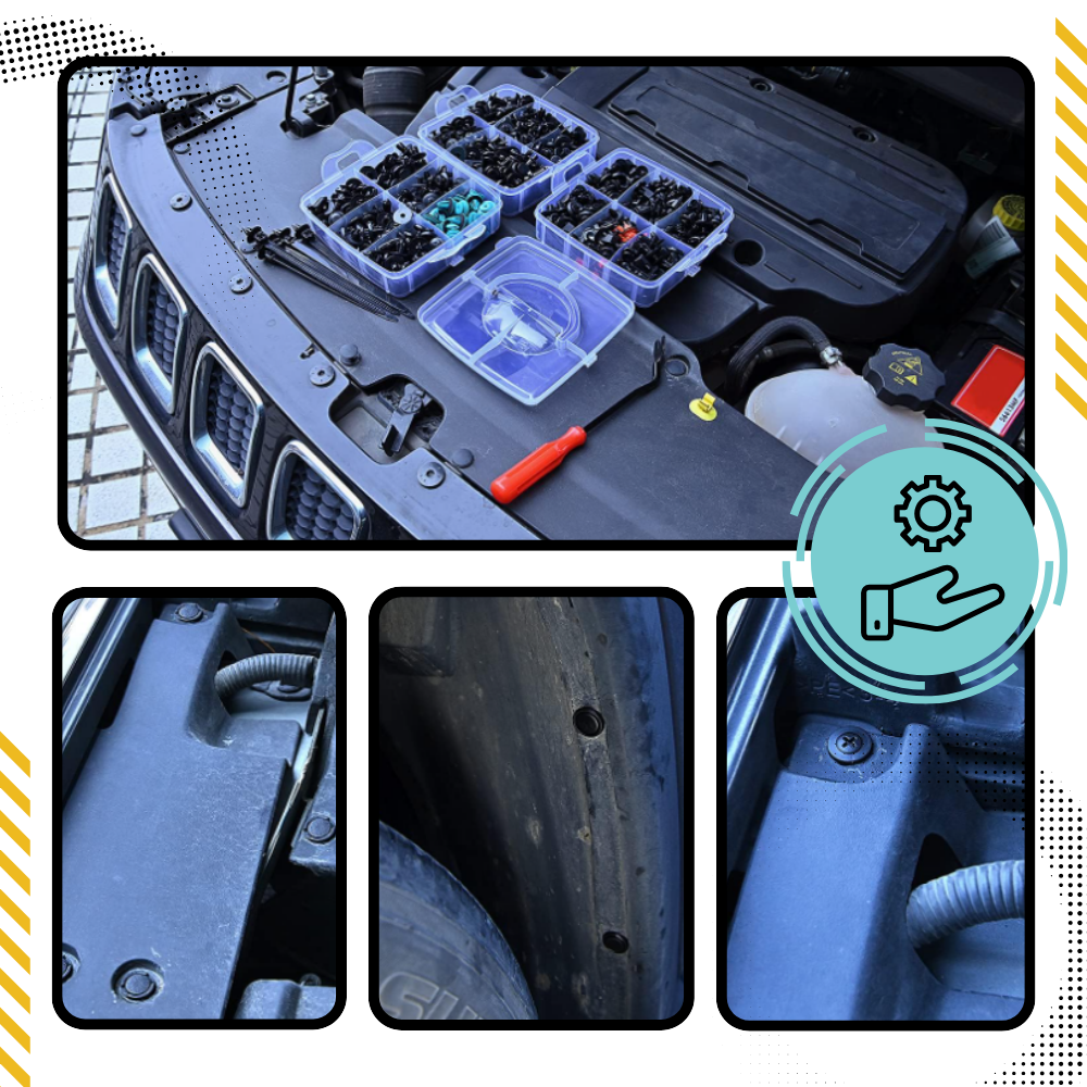 Kit complet de rivets pour voiture - Ozerty