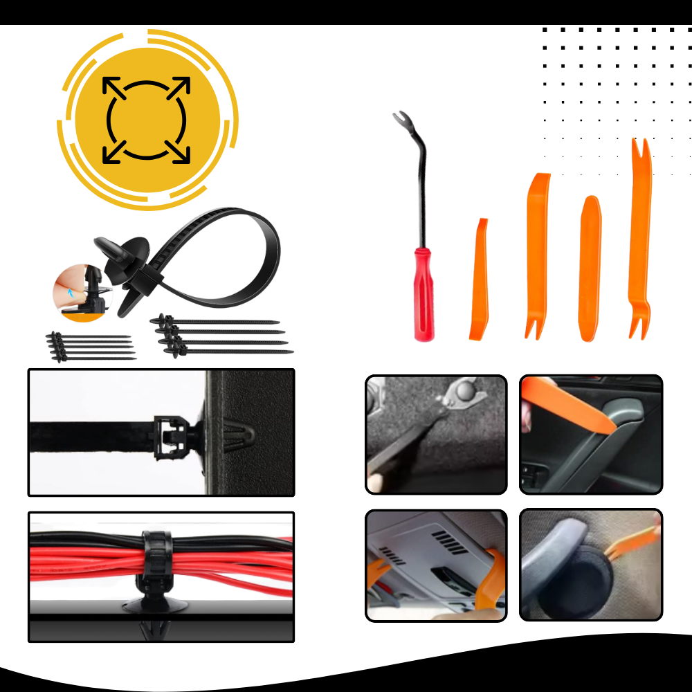 Kit complet de rivets pour voiture - Ozerty