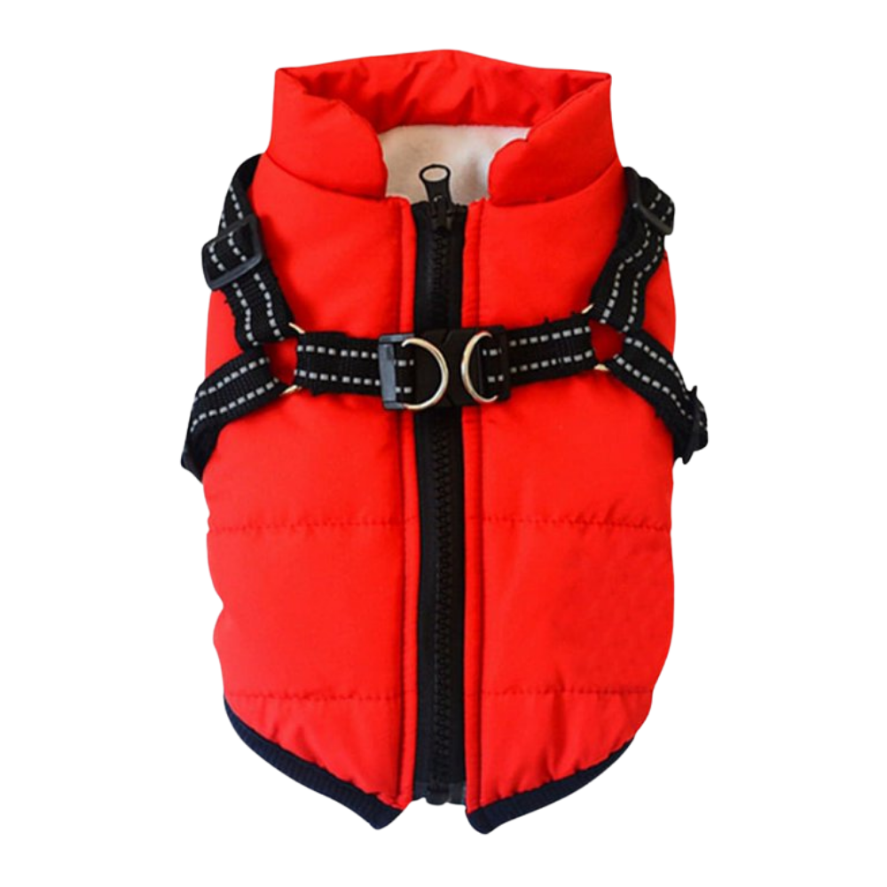 Veste d'hiver confortable pour chien -Rouge - Ozerty