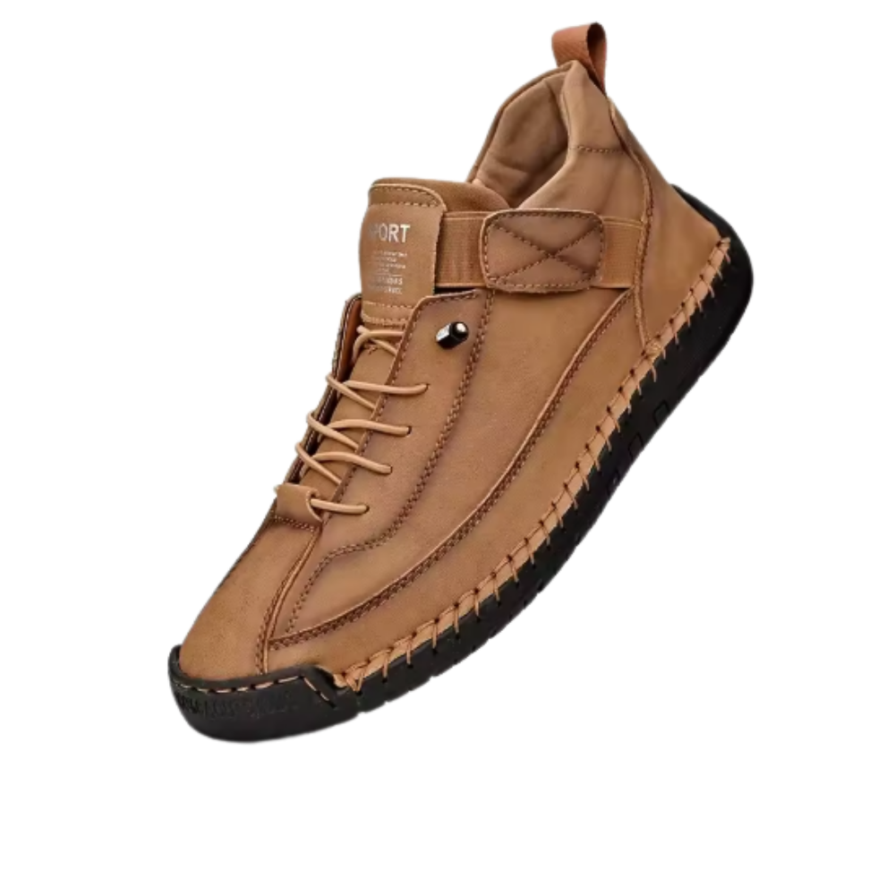 Baskets orthopédiques à soutien enveloppant -Marron pour Hommes - Ozerty