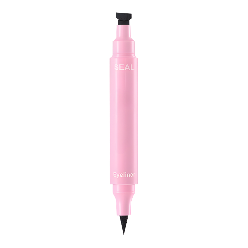 Eyeliner double têtes avec tampons de motifs -Flèche droite - Ozerty