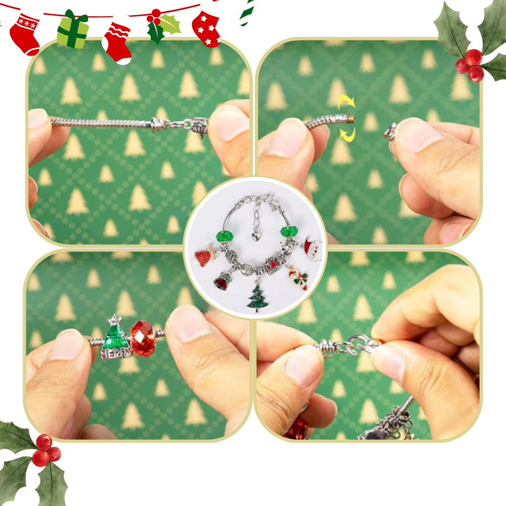 Calendrier de l'Avent Bijoux à faire soi-même de 24 jours - Ozerty