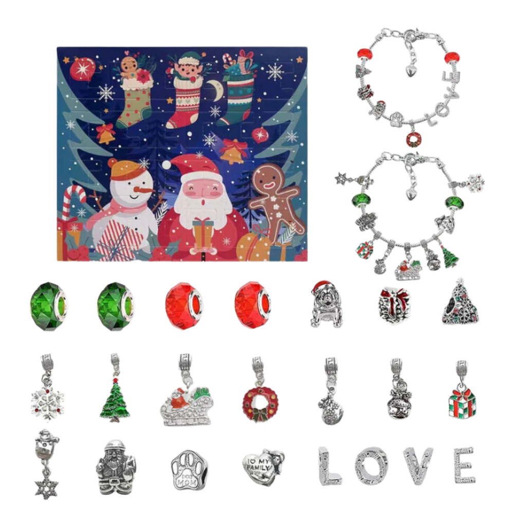 Calendrier de l'Avent Bijoux à faire soi-même de 24 jours -Amour - Ozerty
