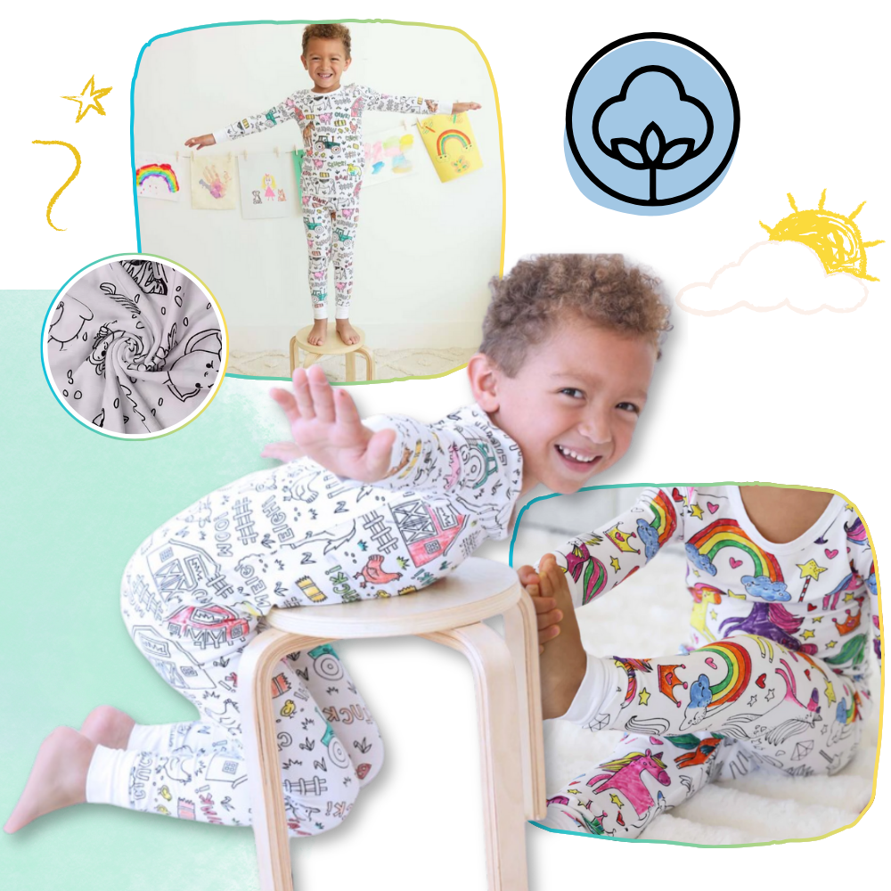 Pyjama à colorier - Ozerty