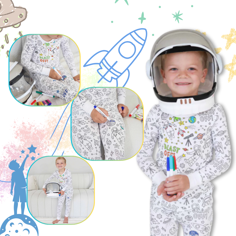 Pyjama à colorier - Ozerty