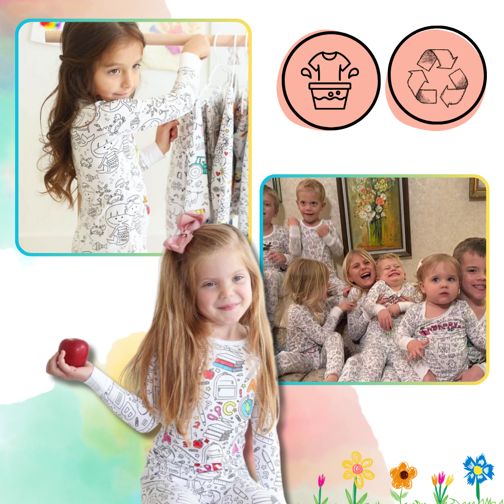 Pyjama à colorier - Ozerty
