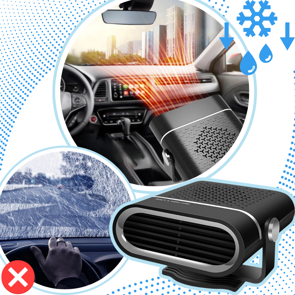 Dégivreur portable pour voiture 2 en 1 - Ozerty