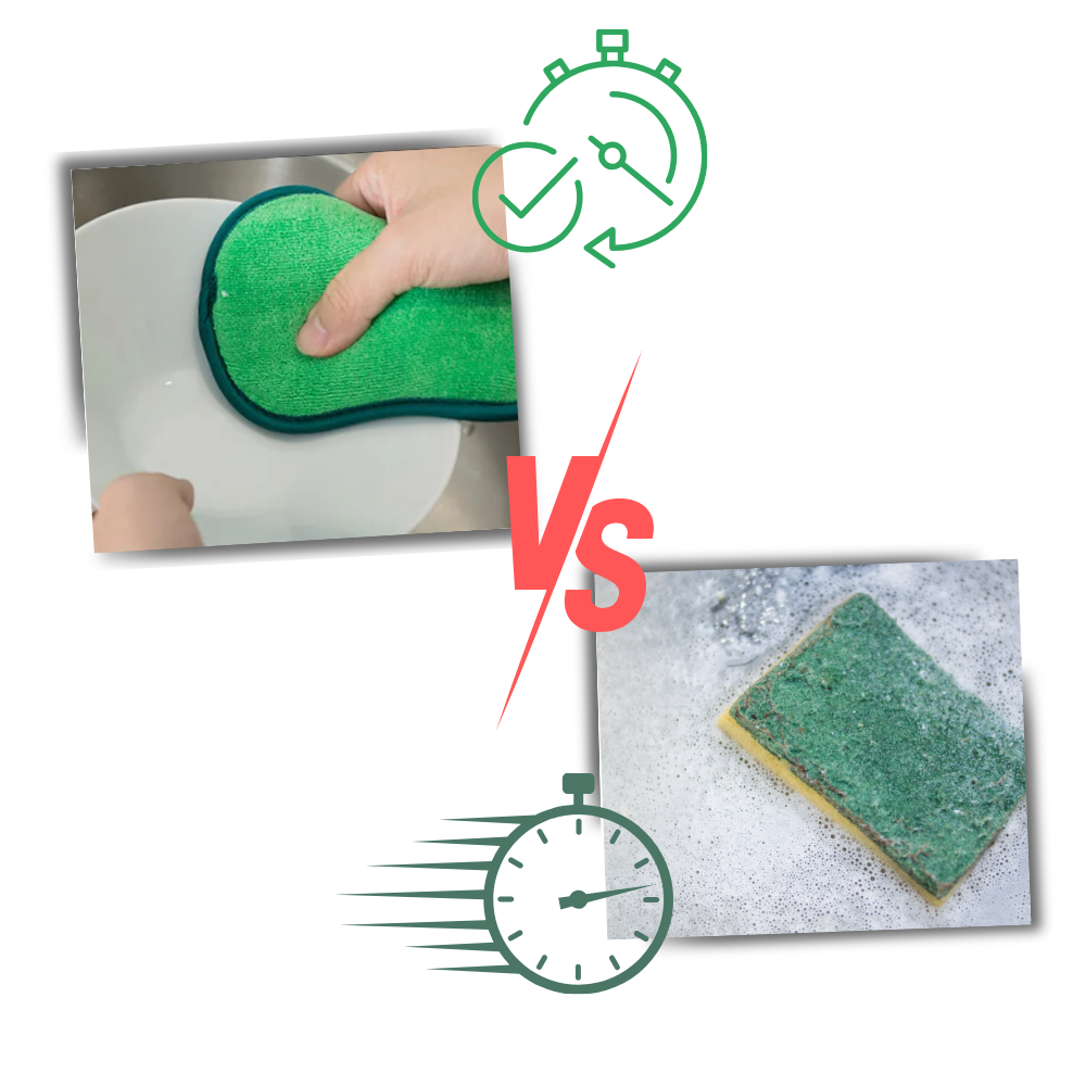Éponge à vaisselle durable et réutilisable
- Ozerty