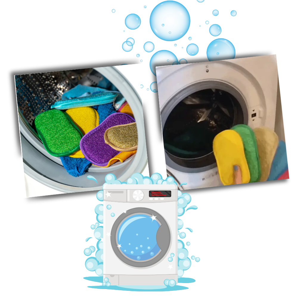 Éponge à vaisselle durable et réutilisable
- Ozerty