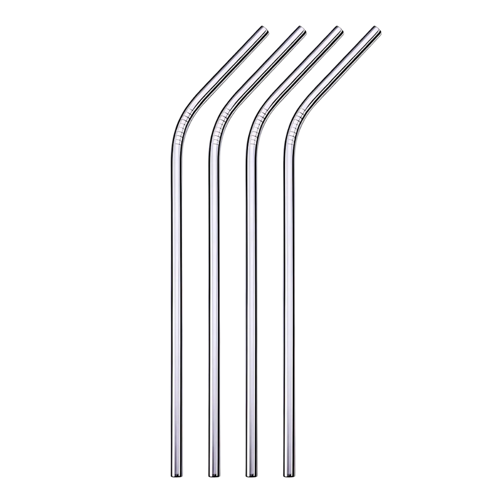 Paille réutilisable en acier inoxydable -Argent - Ozerty