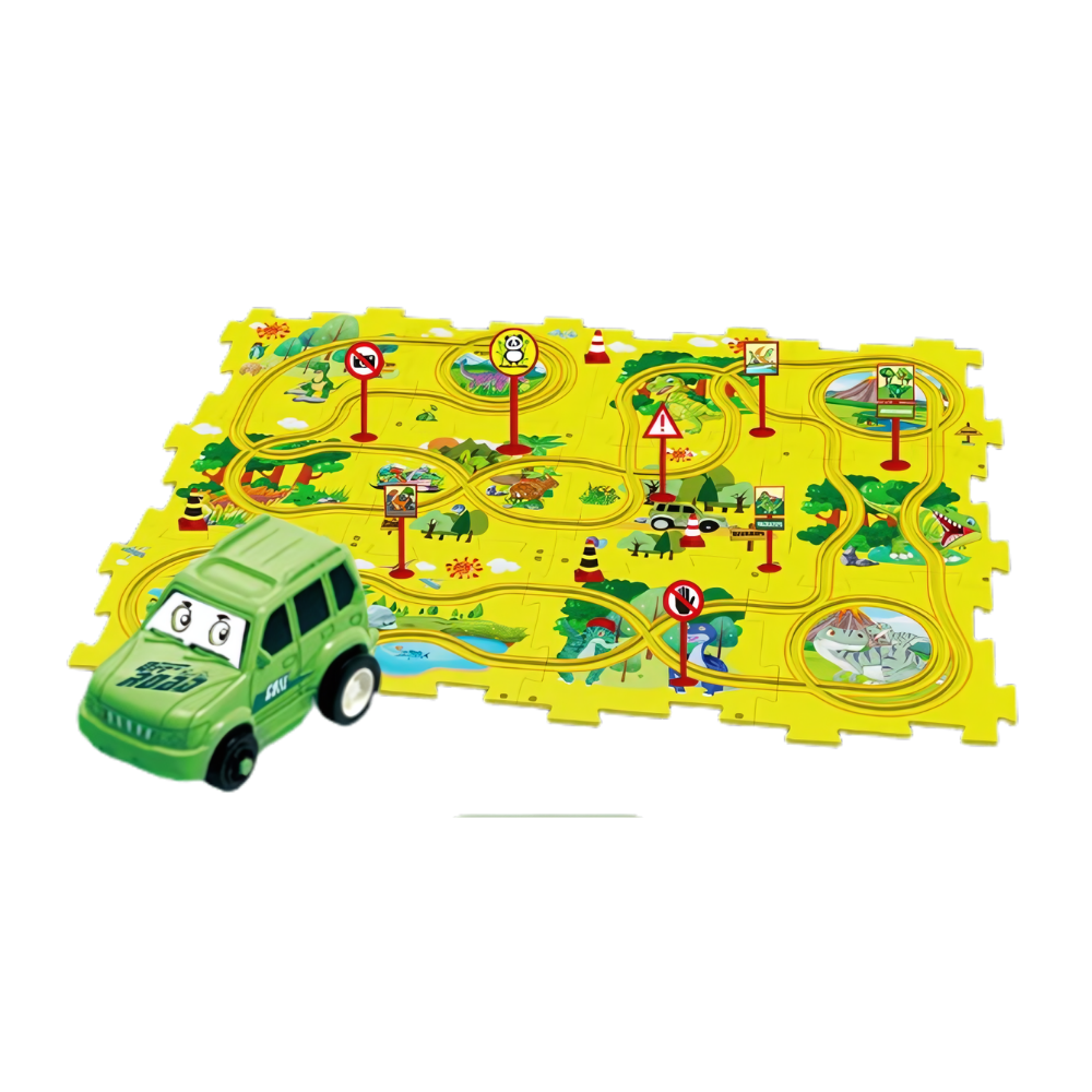 Jeu de piste ludique pour voitures électriques
-Dinosaure/25 Pcs - Ozerty
