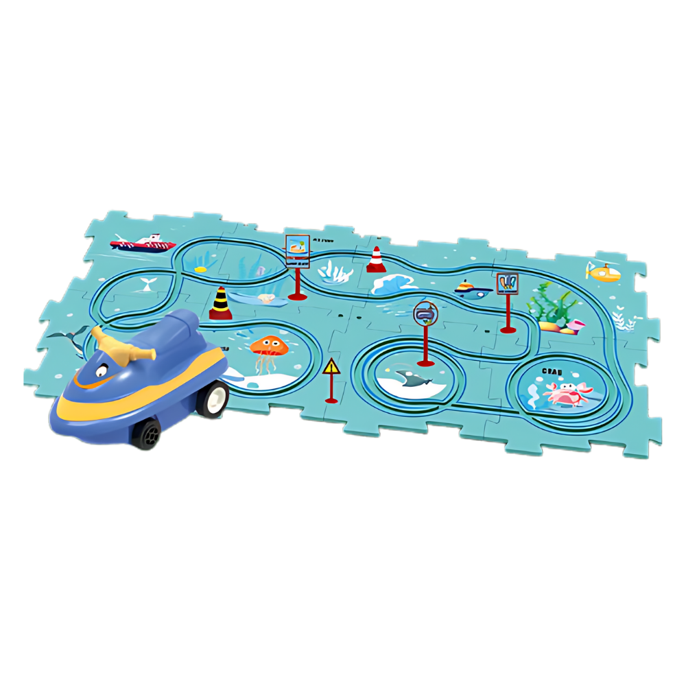 Jeu de piste ludique pour voitures électriques
-Océan/15 Pcs - Ozerty