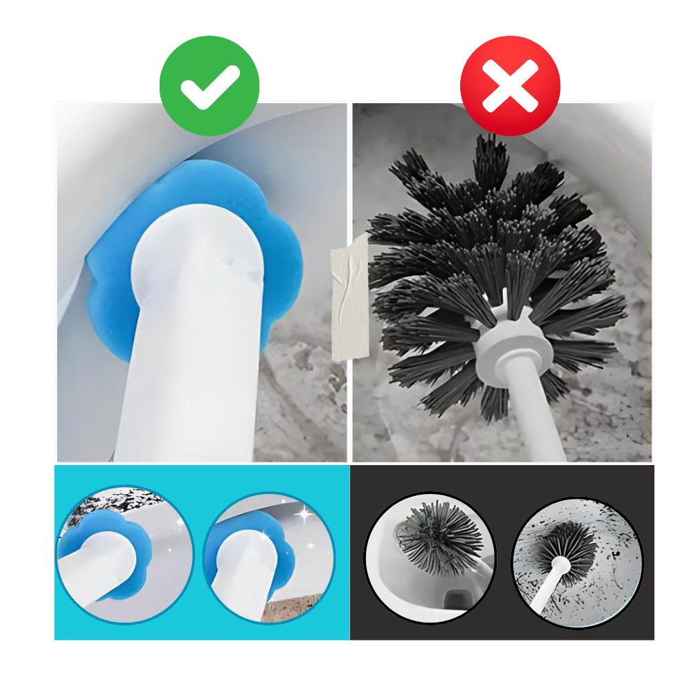 Brosse de toilette jetable pour un nettoyage efficace - Ozerty