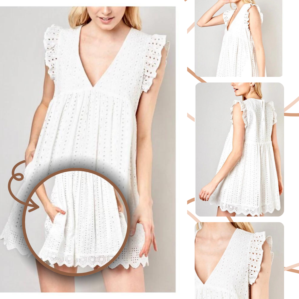Robe élégante en broderie anglaise
- Ozerty